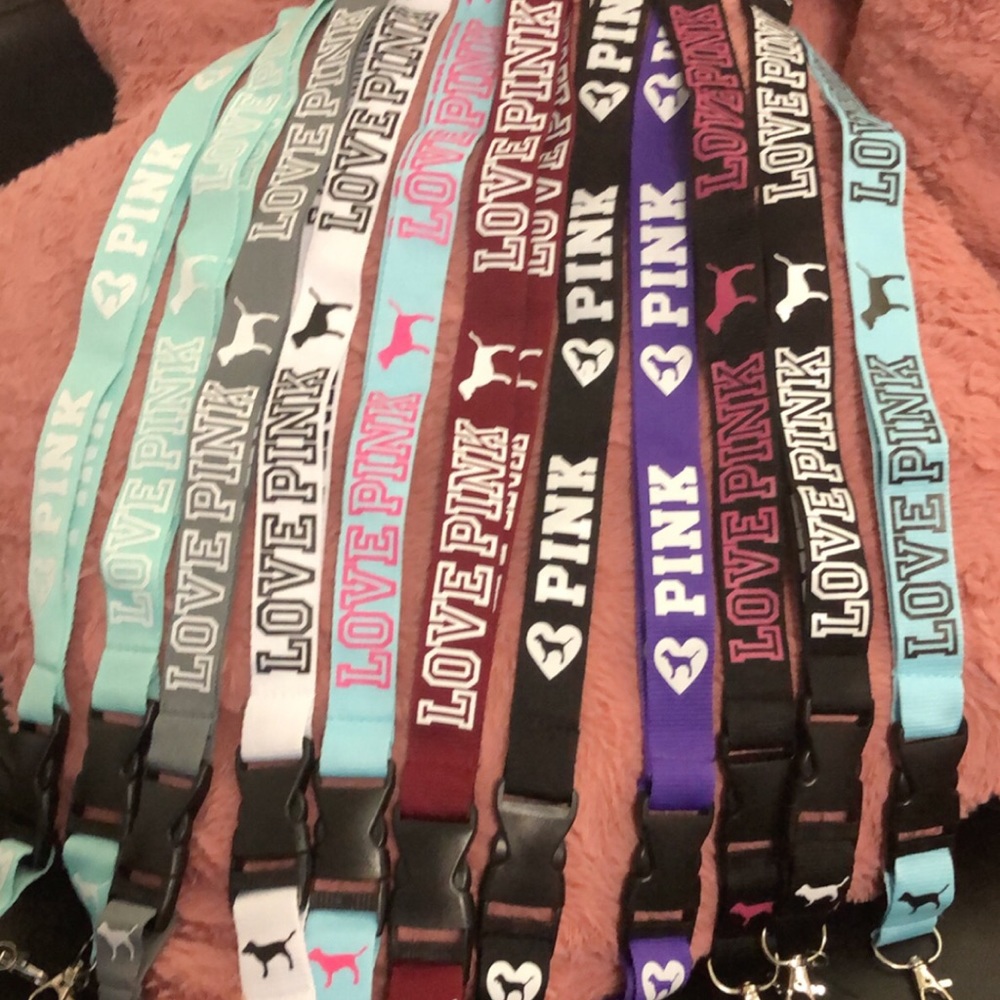 Pink lanyards